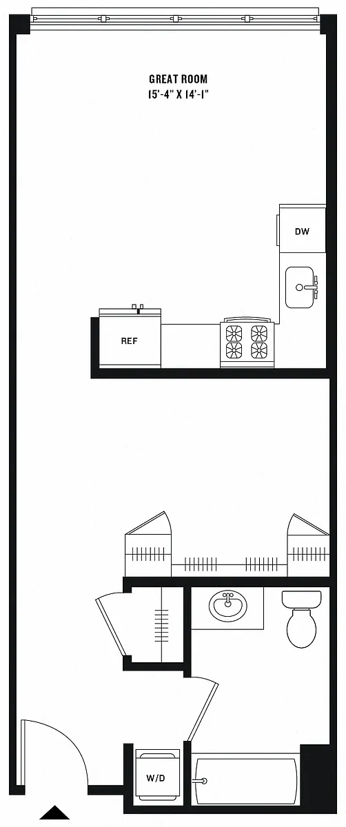 Floor plan Studio (US-03)