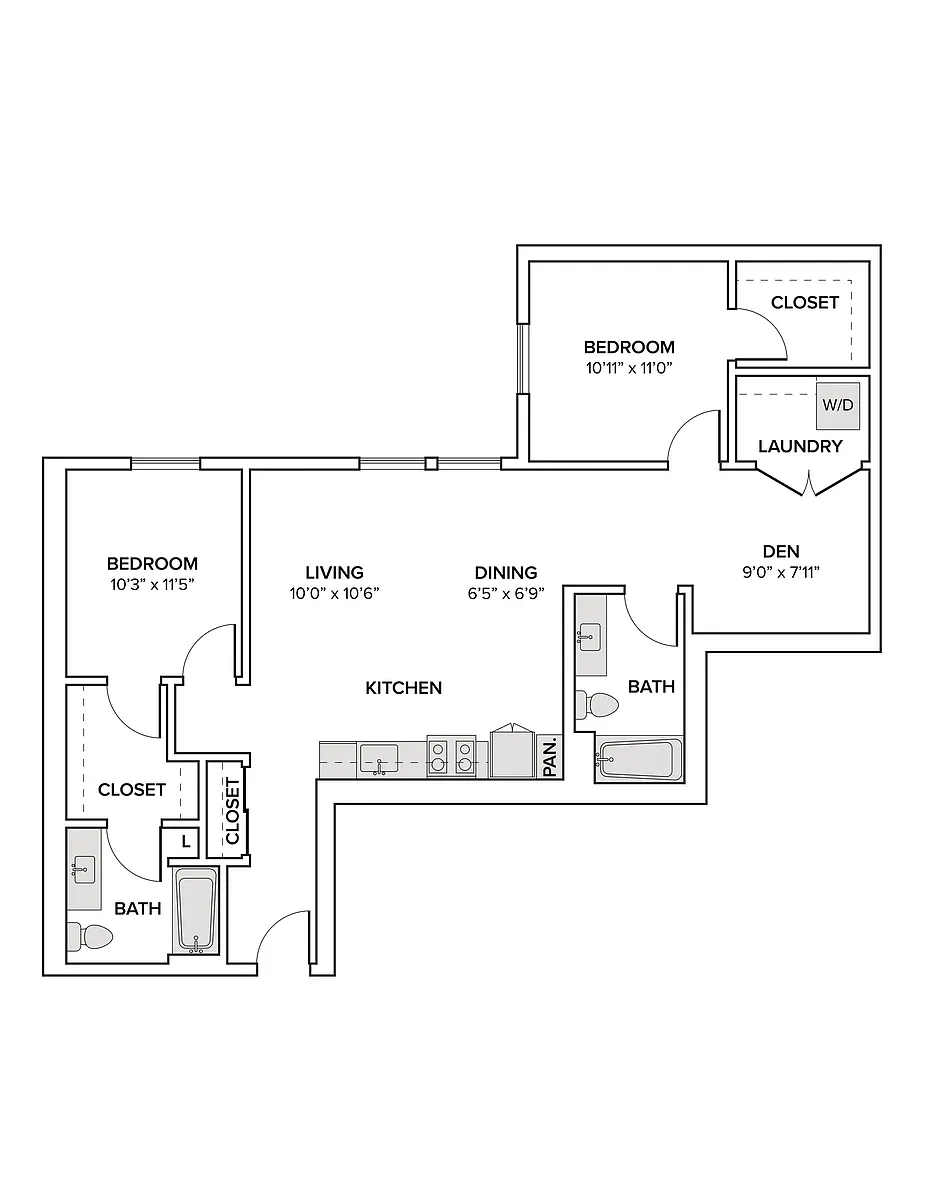 Floor plan B14D
