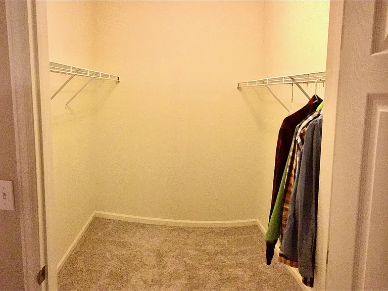 Large walk-in closet in the master bedroom