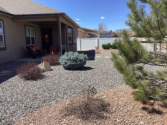 Mature landscaping irrigated