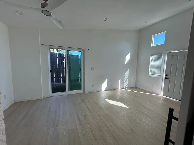 View from inside the bathroom
