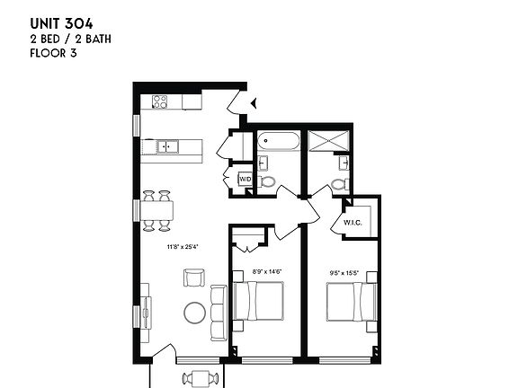2nd image of 836 Bergen St APT 308