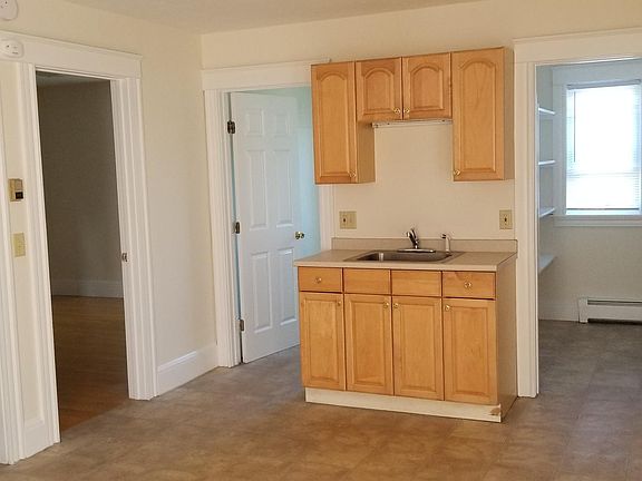 Kitchen. Bedrooms, bathroom, pantry (left to right).