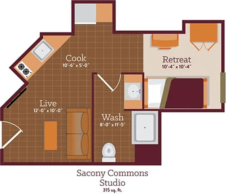 Floor plan Studio