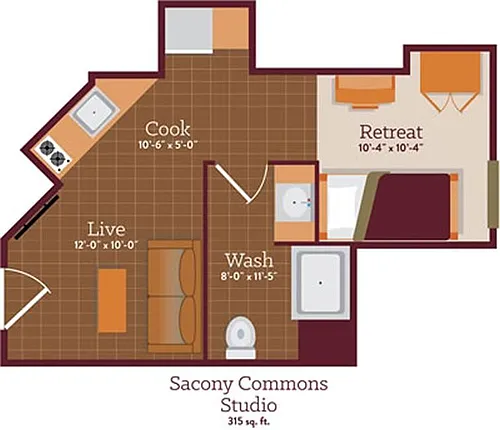 Floor plan Studio