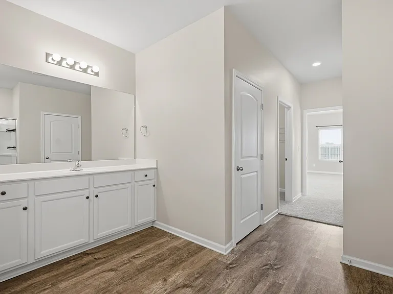 Separate toilet area, 2 walk-in closets, plus a coat closet.