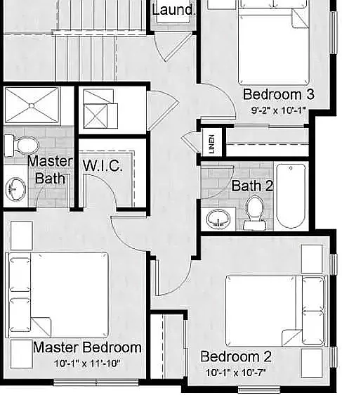 upper floor plan