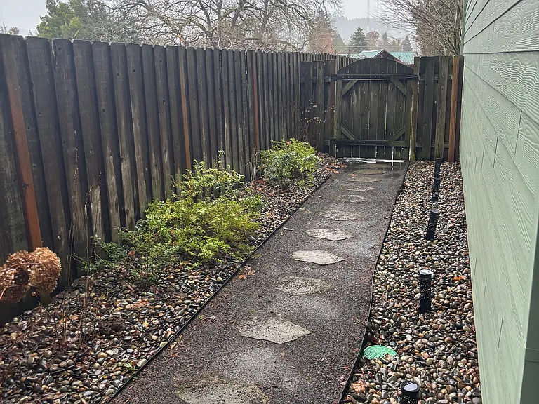 Outside side of house