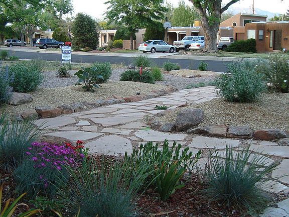 flagstone path to front