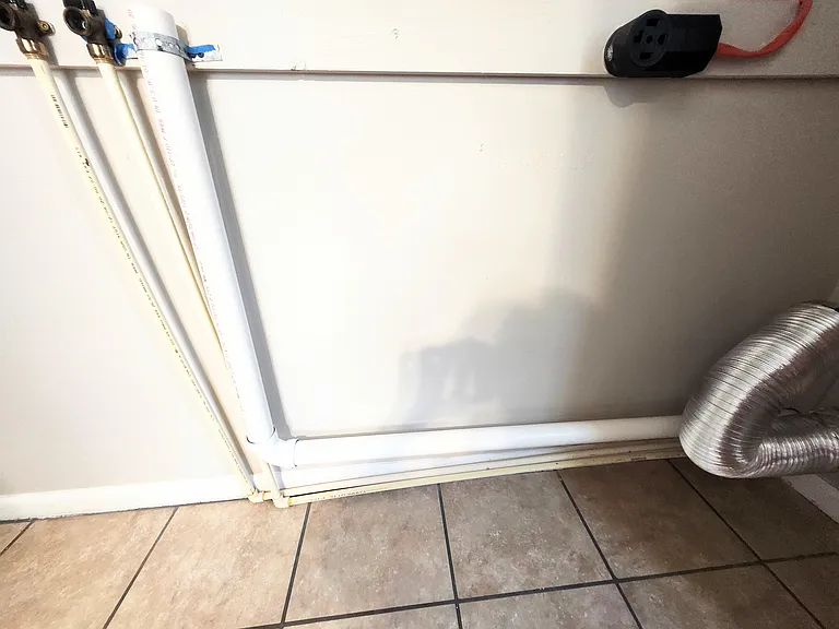Washer and dryer connections