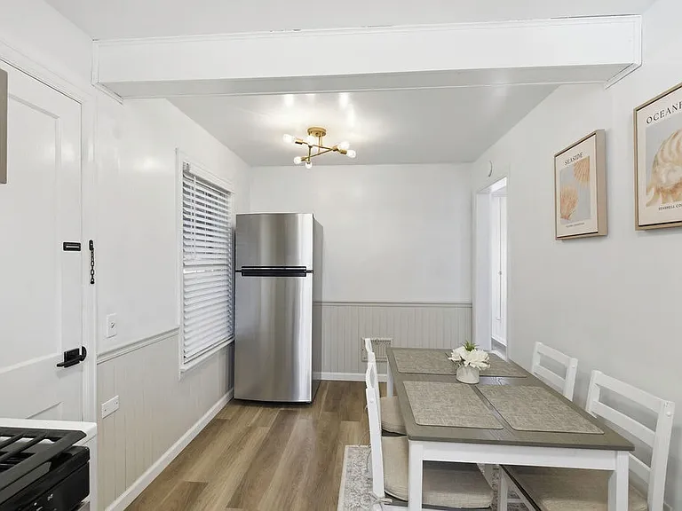 Enjoy all new appliances; refrigerator, gas stove and oven, microwave and dishwasher.