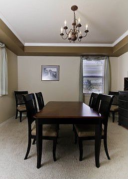 Formal dining area or den