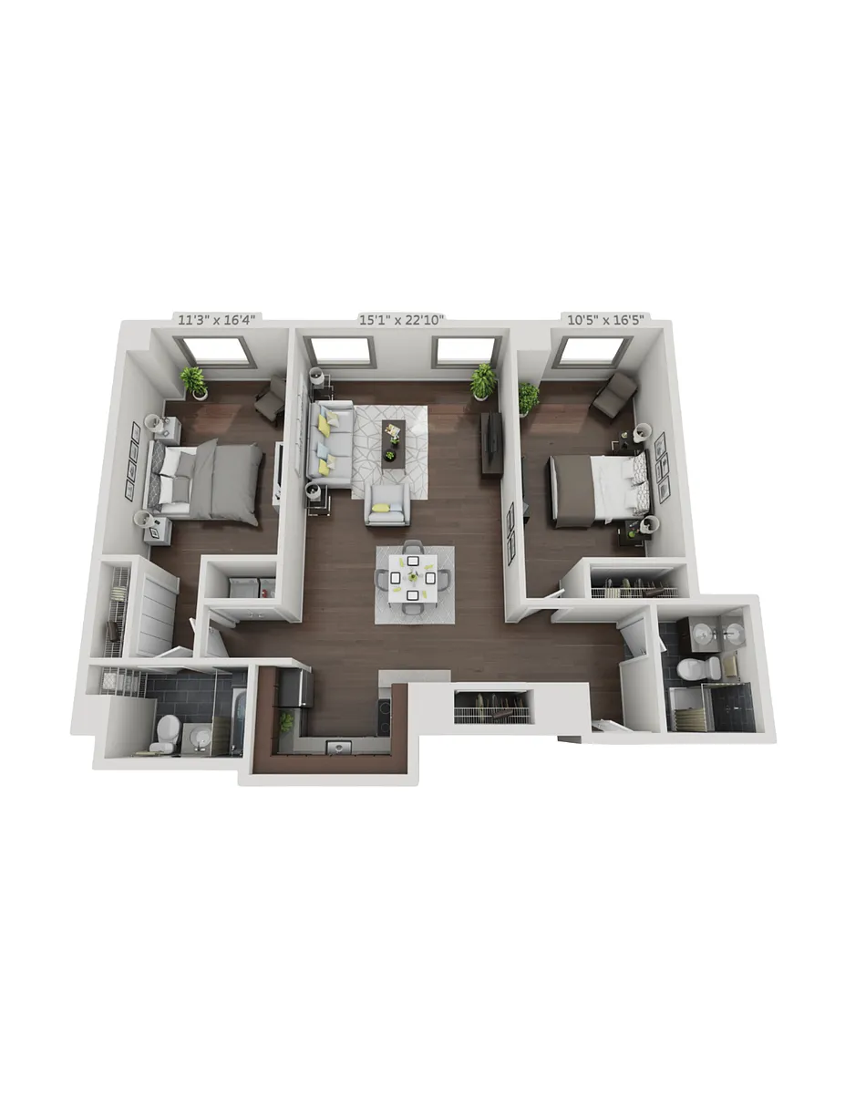Floor plan Mellon 1a