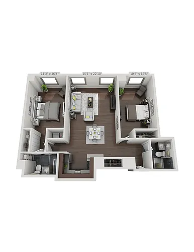Floor plan Mellon 1a