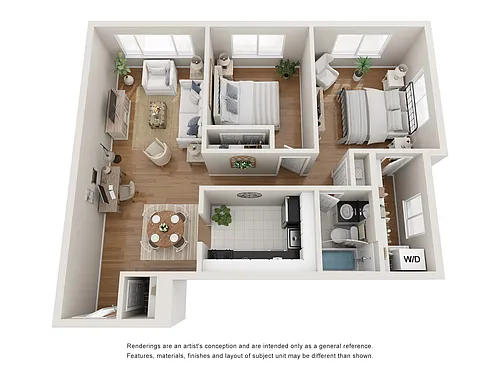 Floor plan 2BR-Renovated