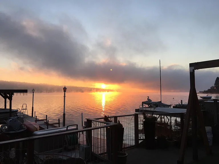 View of Lake and Sunrise
