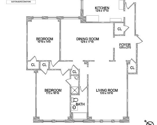 2nd image of 222 W 83rd St APT 7E