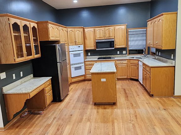 Kitchen with center island.