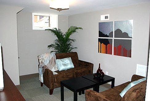 Basement front room