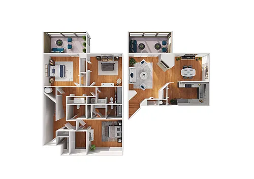 Floor plan Elmwood Townhome Classic