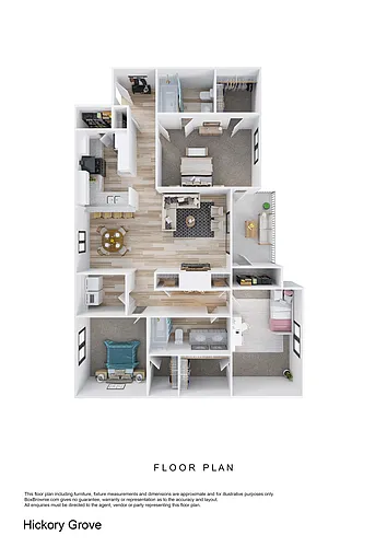 Floor plan 3 Bedroom, 2 Bathroom Partial Reno