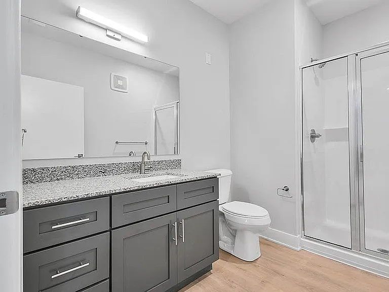 Elegant Bathroom with Granite Countertops