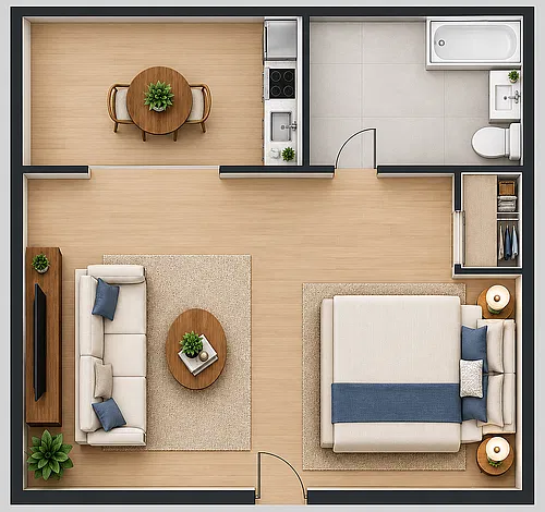 Floor plan Studio