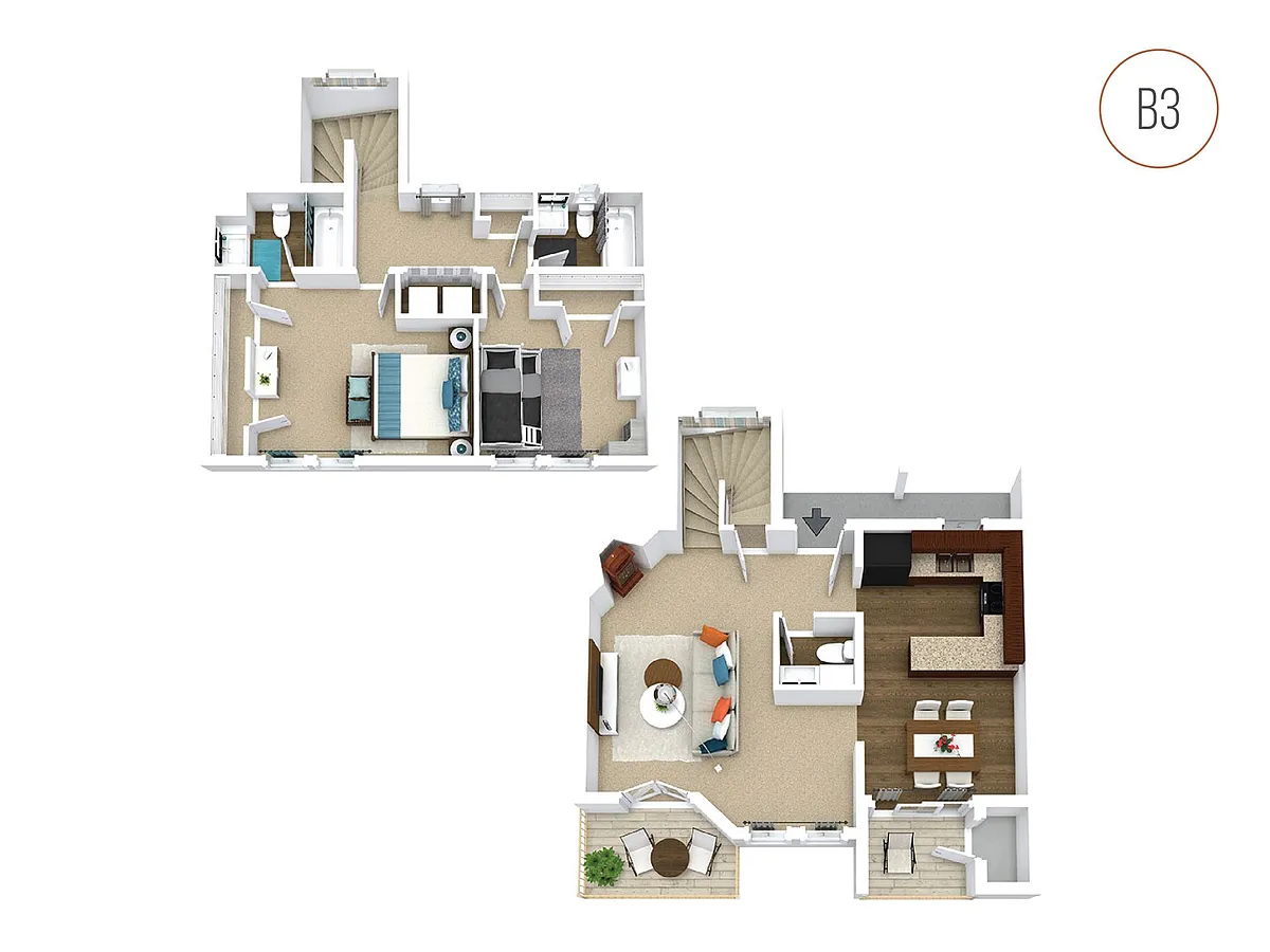 Floor plan B3