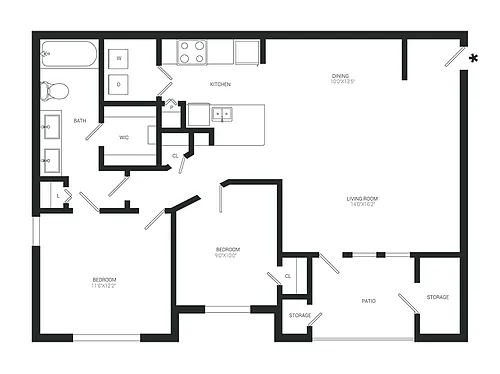 Floor plan Windward