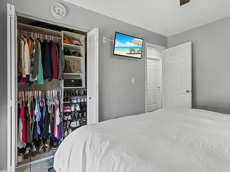 Built ins in master bedroom closet
