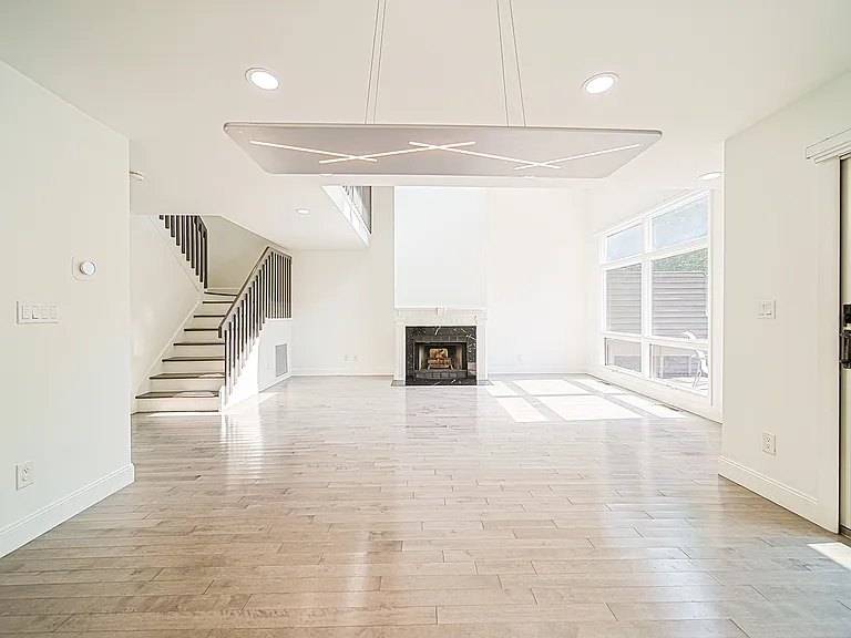 Living Room with High Ceilings