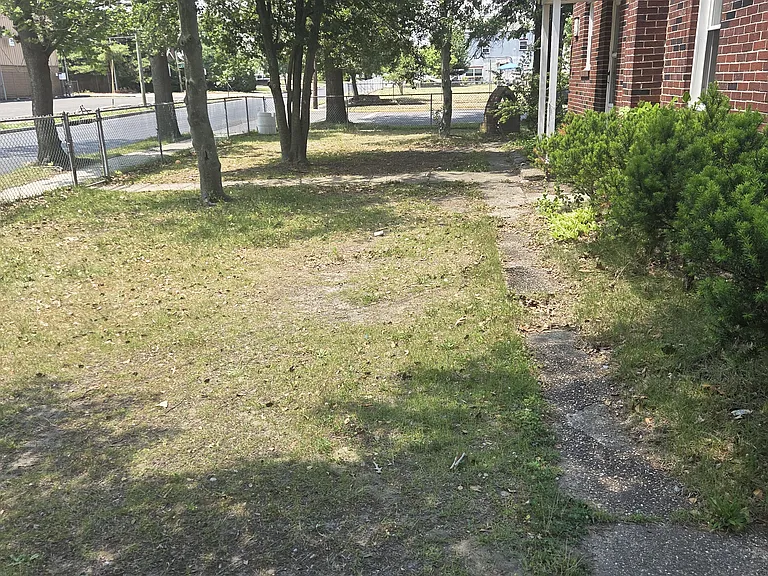 Right side of the house