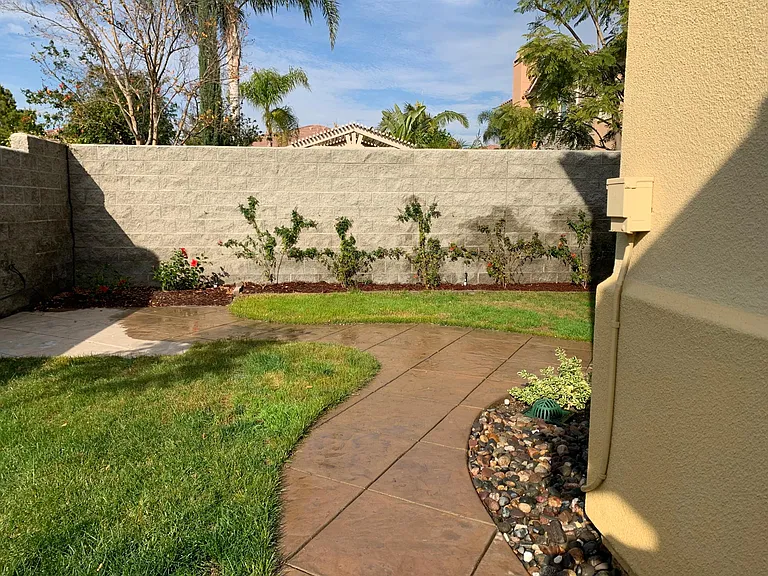 Private back yard