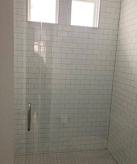 Upstairs shower in one of the upstairs bathrooms