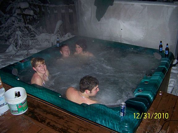 Hot Tub and Wood Deck