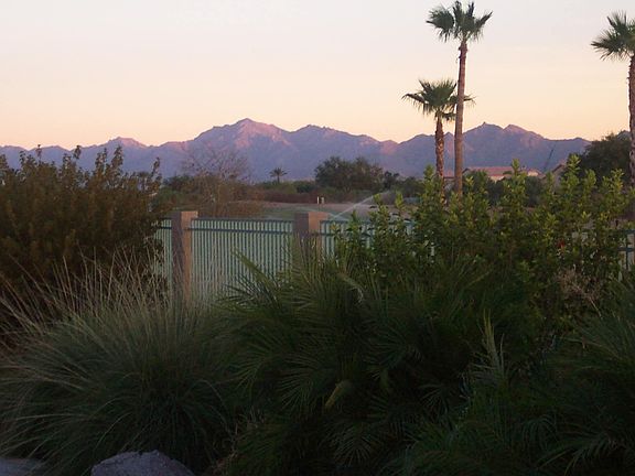Mountains at dusk
