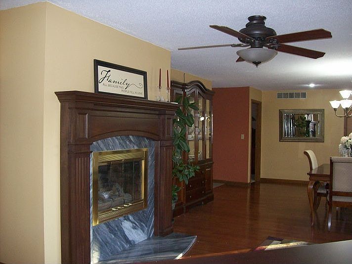 Fireplace off of Dining/Sitting Area