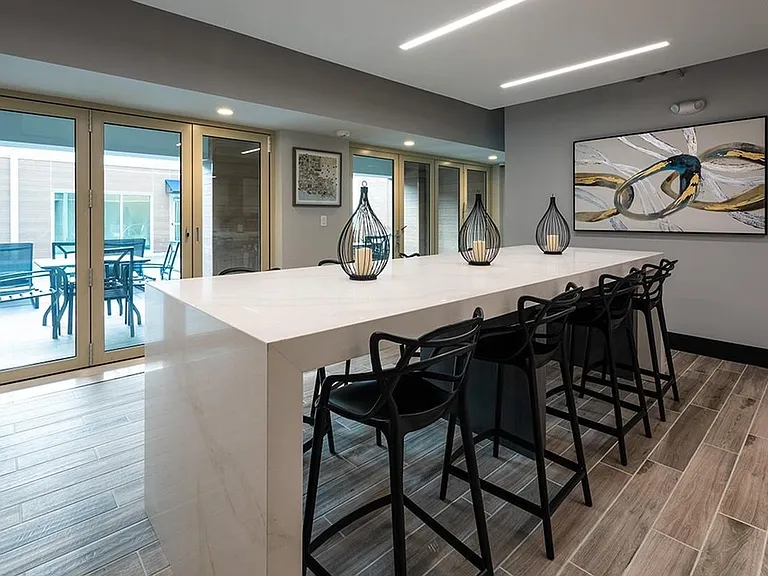 Poolside social lounge