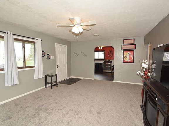 living room and entry