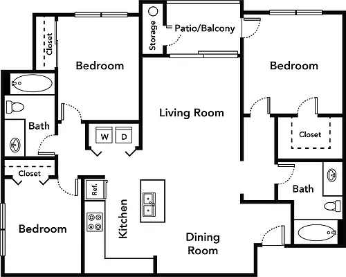 Floor plan C - The Capitol