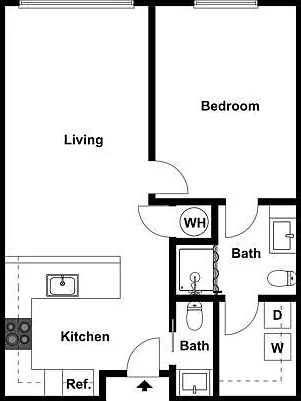 1 Bedroom D 1 Bedroom D