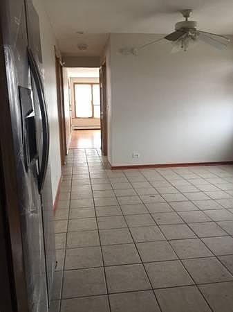 view from kitchen to living room