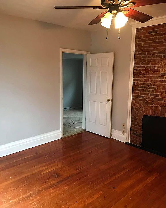 View into 1st floor bedroom from the living room