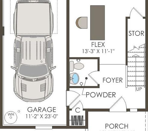 First Floor 2 br 2.5 ba