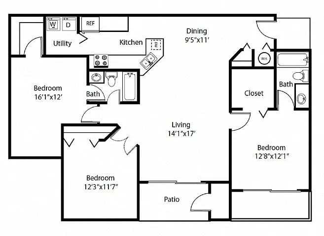 Floor plan 3B Renovation 2