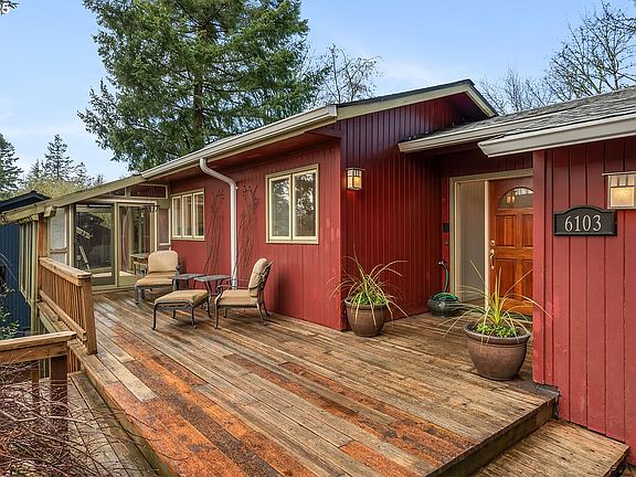front deck and sliding door to sunroom