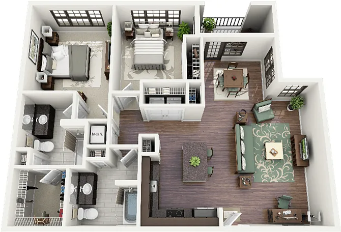 Floor plan Morris Renovated