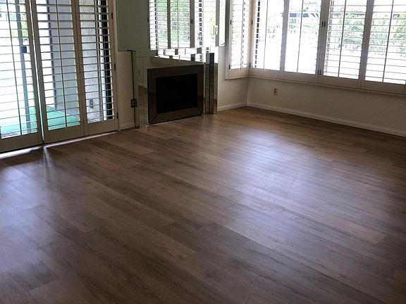Living room with fireplace