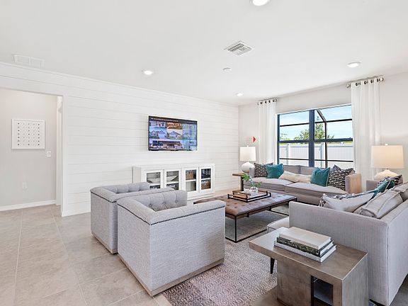 Model Representation Gathering room with natural light