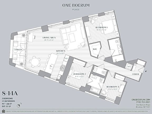 2nd image of 1 Boerum Pl APT 8A